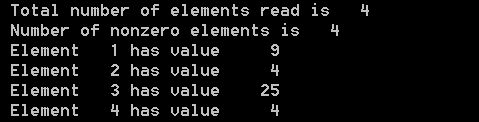 displayed output after fixing the program